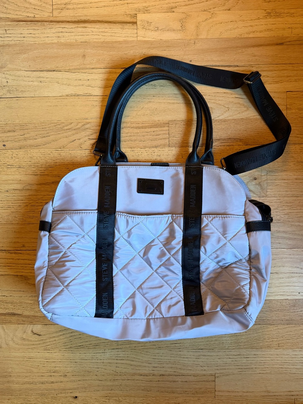 Steve Madden Quilted Shoulder Tote/Overnight Bag